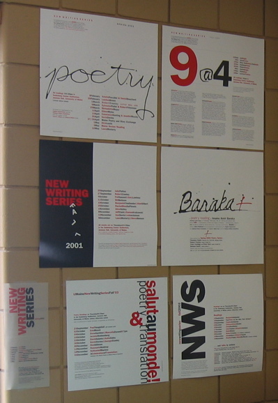 Wall full of NWS posters designed by MaJo Keleshian